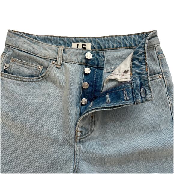 Lovers & Friends Jeans Womens 27 Reece High Rise Rigid Slim Straight Button Fly - Picture 13 of 14